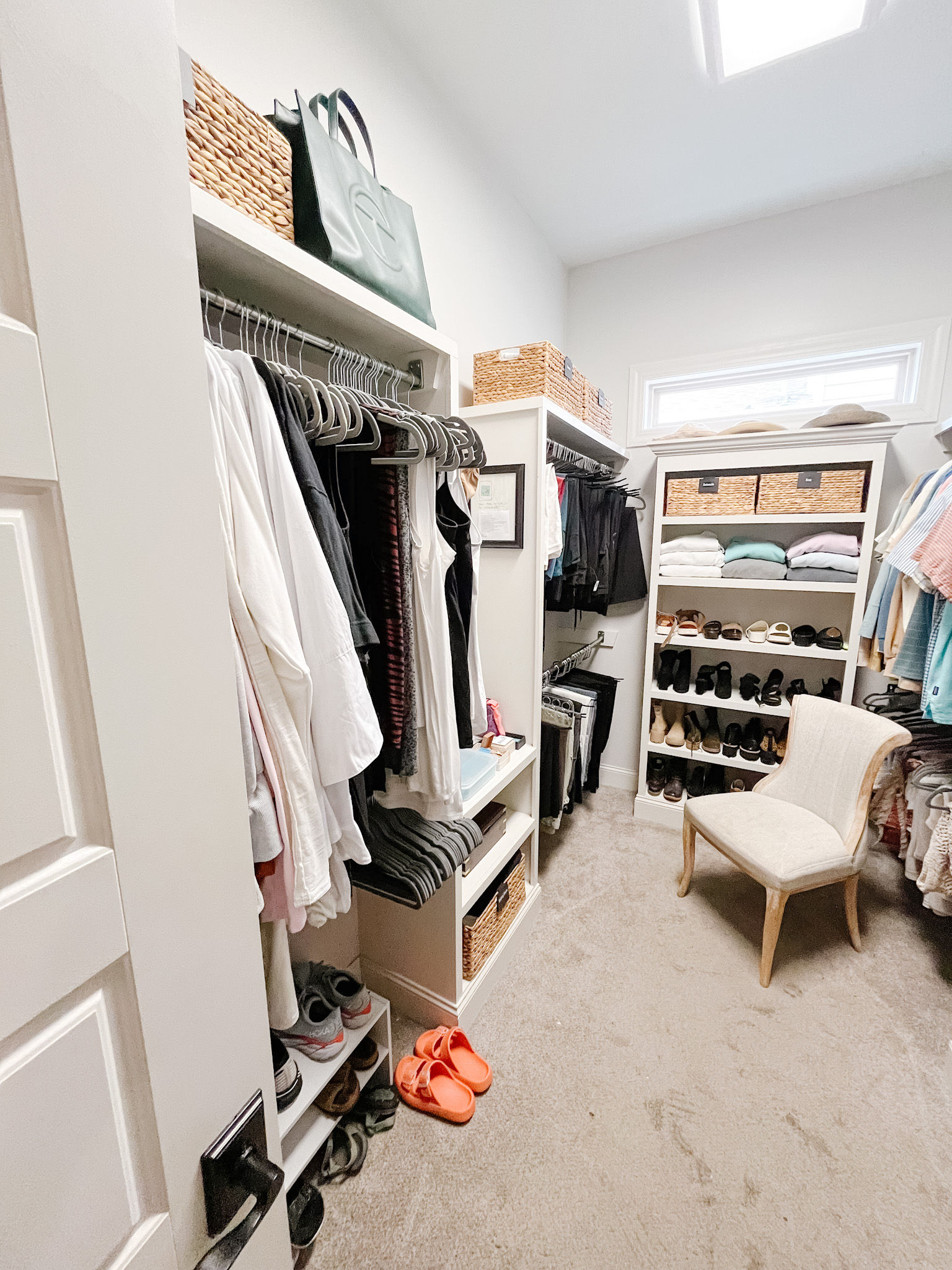 Walk-in closet edited and organized